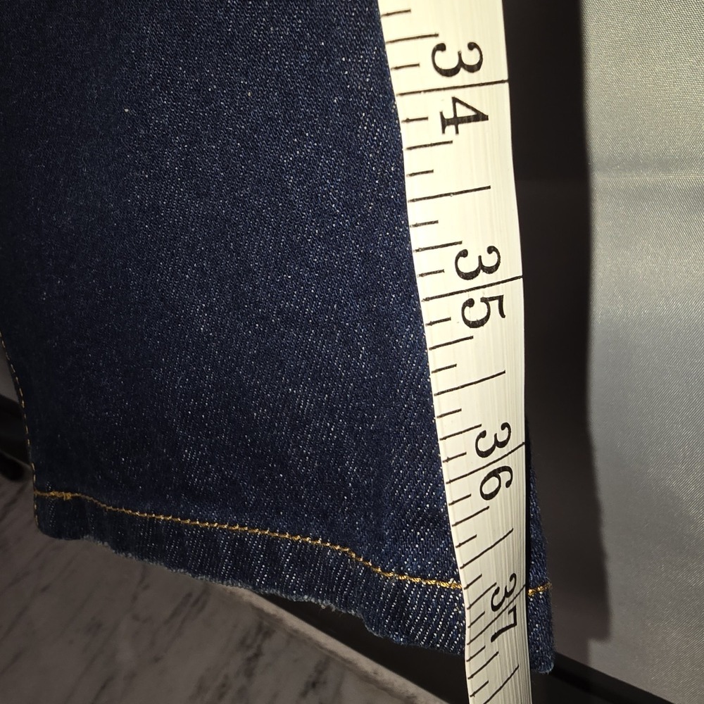 Cabi Malibu Jean Women's 0 Dark Authentic Wash Straight Leg Long Inseam‎ NWT - Picture 13 of 16